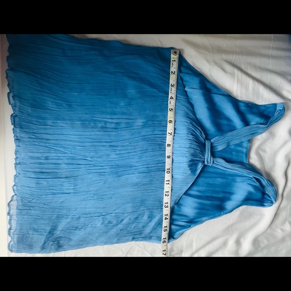 Alice + Olivia Crepe Pleated Tank Top - Picture 8 of 8